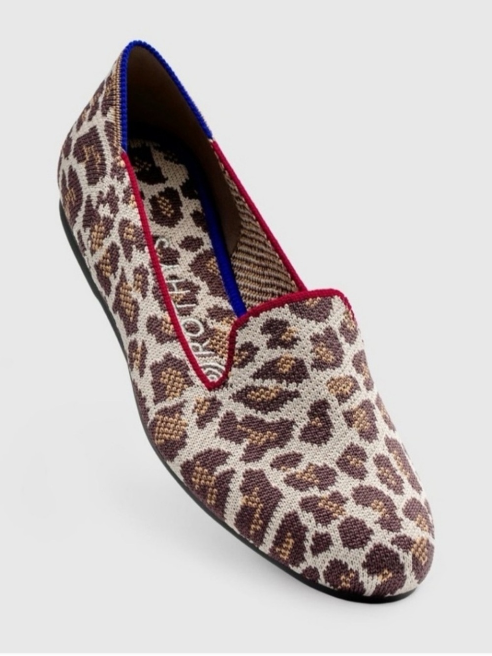 Rothy's The Loafer Mocha Spot Animal
Print Slip On Shoes Size 10.5